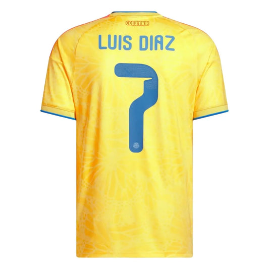Luis Díaz #7 Maillot de foot Colombie Domicile Coupe du Monde 2026