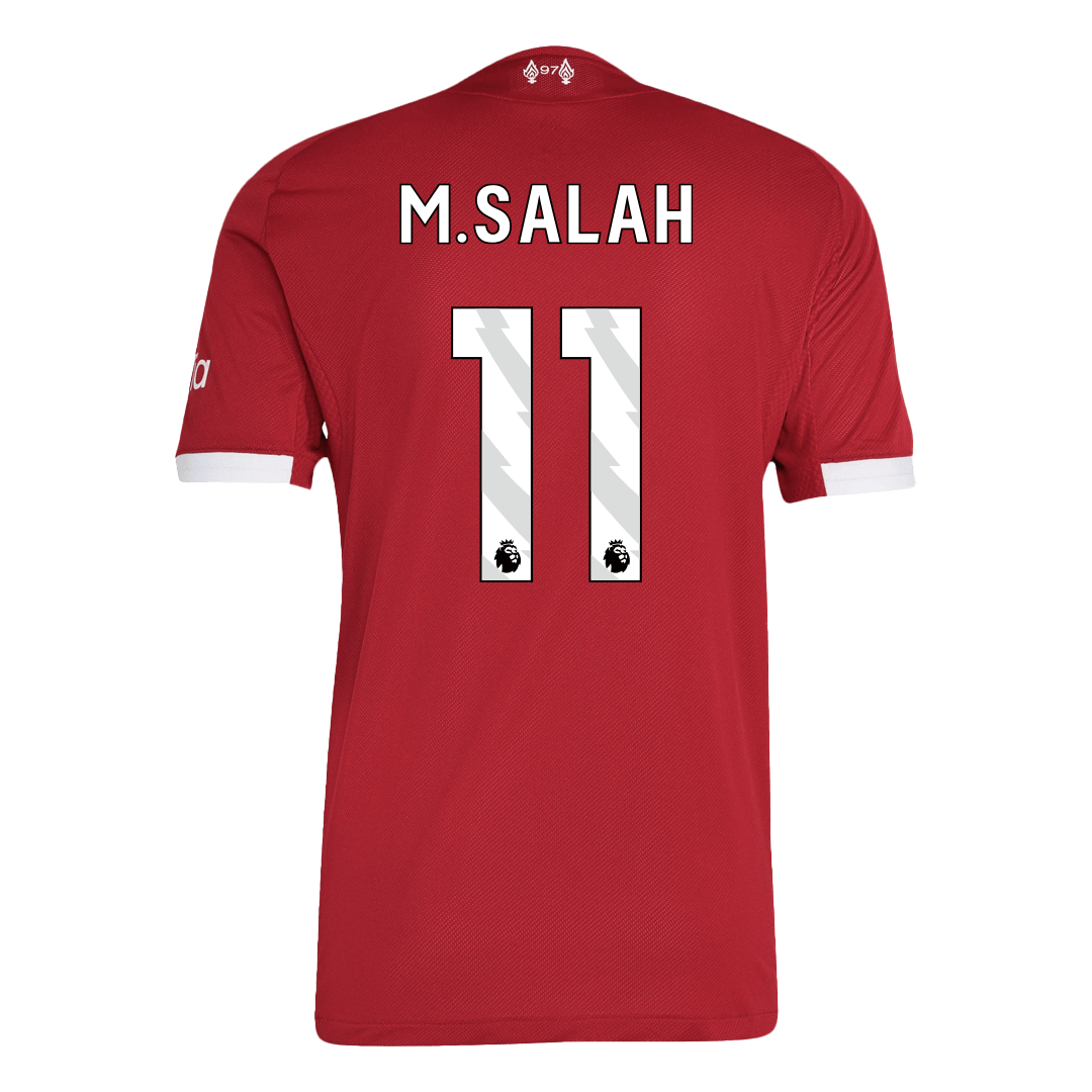 Camiseta de fútbol de M. SALAH #11 del Liverpool, versión jugador local, temporada 2025/26