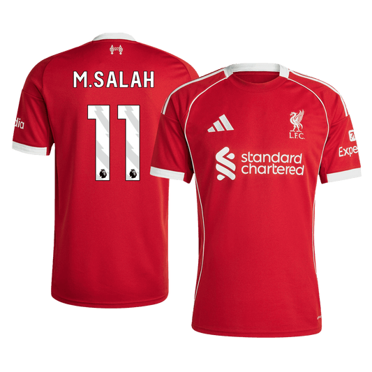 M.SALAH #11 Liverpool Home Soccer Jersey 2025/26