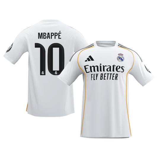 MBAPPÉ #10 Real Madrid Home Jersey 2025/26