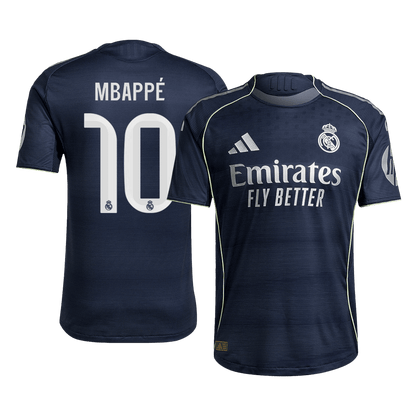 Camiseta de fútbol de visitante del Real Madrid, versión jugador, MBAPPÉ #10 2025/26