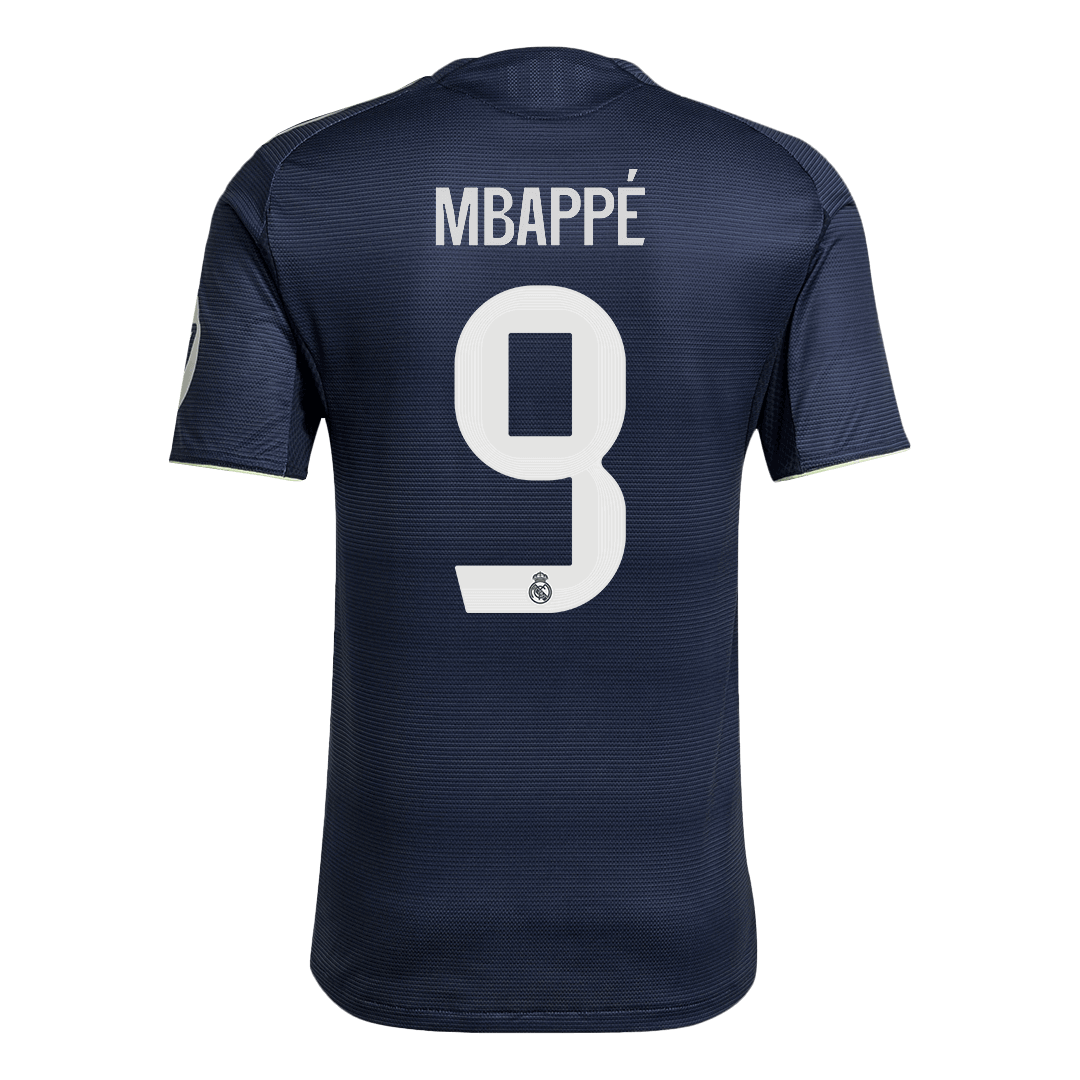 Camiseta de fútbol de visitante del Real Madrid, versión jugador, MBAPPÉ #9, temporada 2025/26