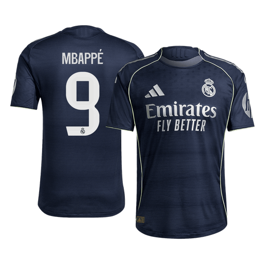 MBAPPÉ #9 Real Madrid Away Player Version Soccer Jersey 2025/26