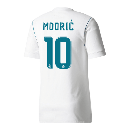 MODRIĆ #10 Retro 2017/18 Real Madrid Home Soccer Jersey