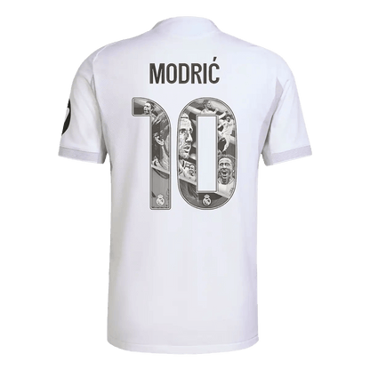 MODRIĆ Maillot domicile Real Madrid version joueur n°10, blanc, saison 2025/26