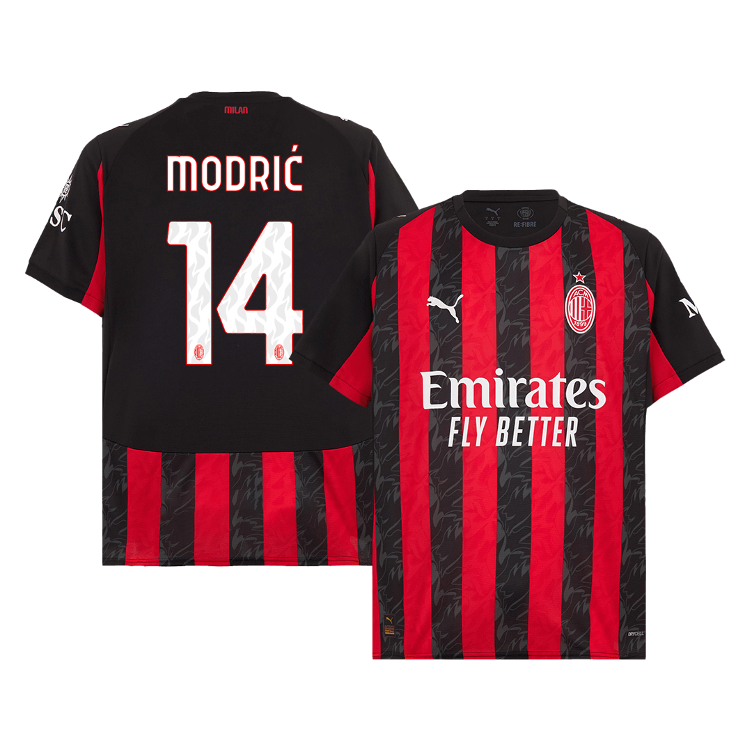 Camiseta de fútbol MODRIĆ #14 AC Milan 1ª equipación 2025/26