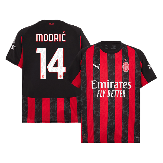 MODRIĆ #14 AC Milan Home Soccer Jersey 2025/26