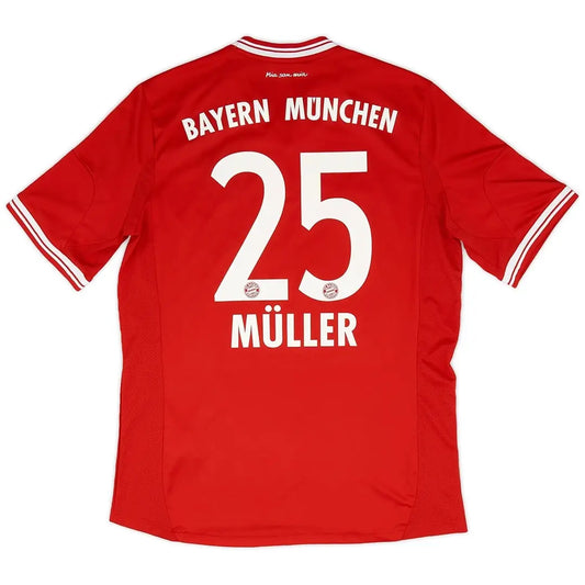 MÜLLER #25 Bayern Munich 2013/14 Home Retro Football Jersey