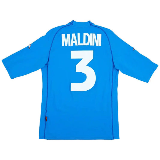 Maldini #3 Italy 2000 Home Retro Football Jersey
