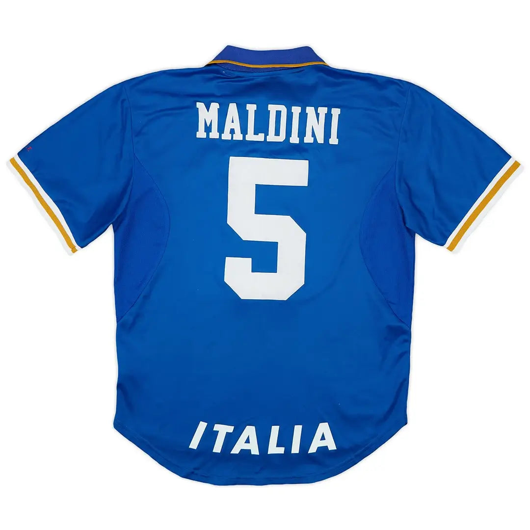 Camiseta de fútbol retro local de Maldini #5 Italia 1996