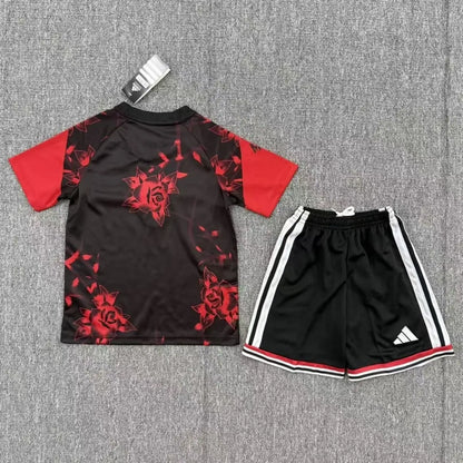 Red Devils Kid's Rose Pre-Match Kit 2026/27 - Jersey+Shorts