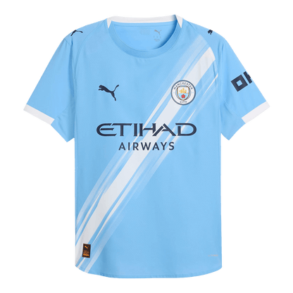 Camiseta de fútbol del Manchester City, versión jugador local, temporada 2025/26, azul