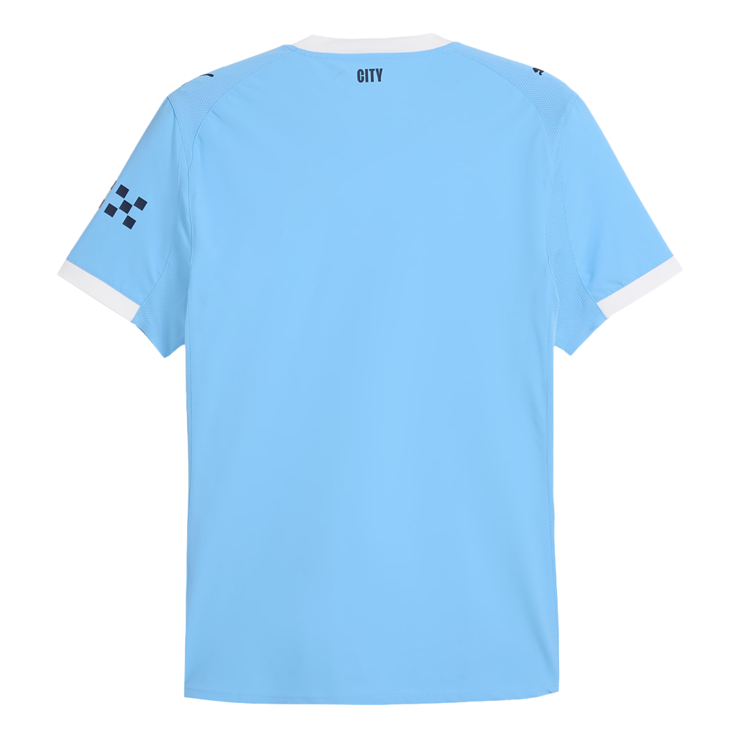 Camiseta de fútbol del Manchester City, versión jugador local, temporada 2025/26, azul