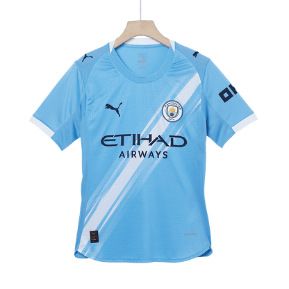Camiseta de fútbol del Manchester City, versión jugador local, temporada 2025/26, azul
