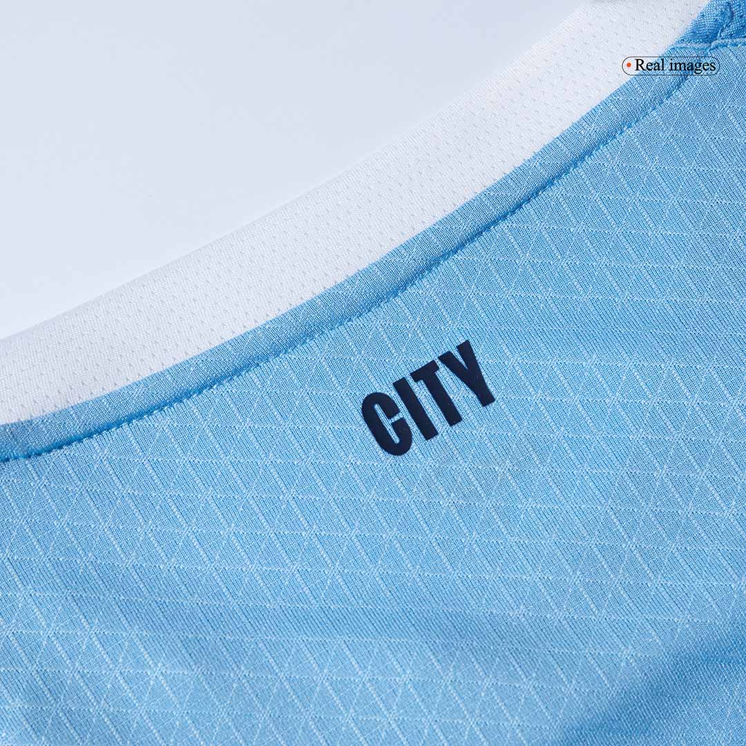 Camiseta de fútbol del Manchester City, versión jugador local, temporada 2025/26, azul