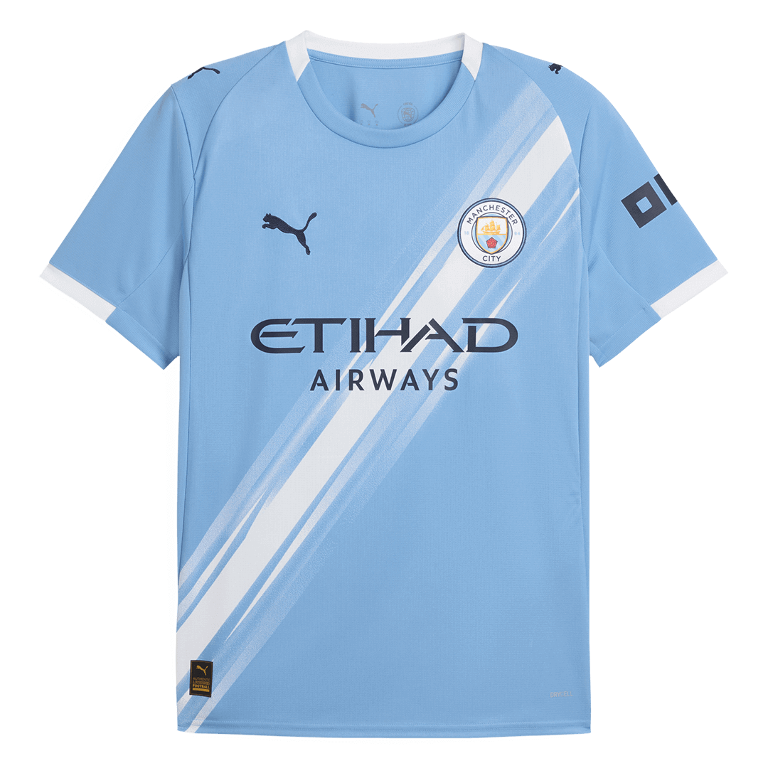 Camiseta de fútbol del Manchester City para la temporada 2025/26, azul (local)