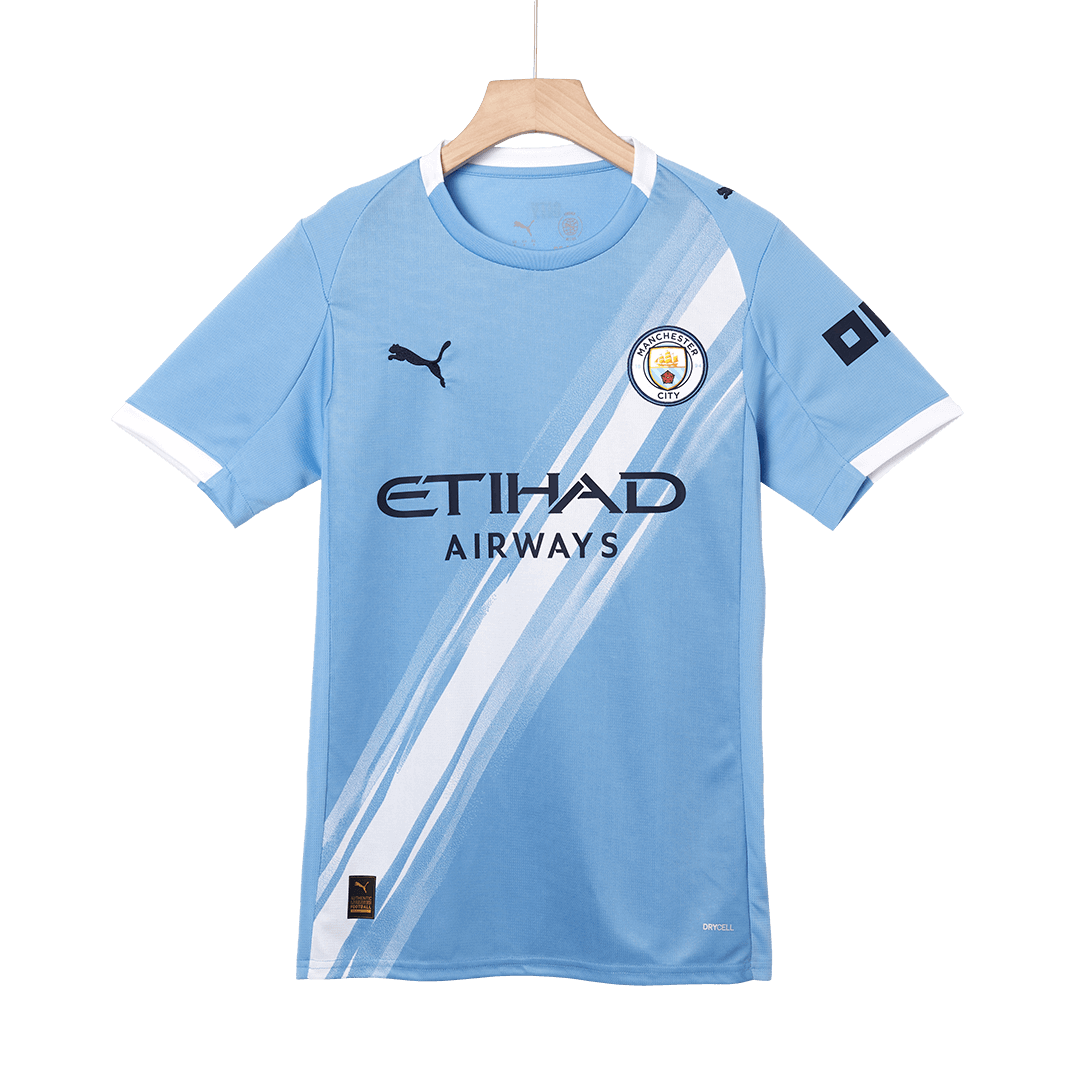 Equipación de fútbol del Manchester City (camiseta + pantalón corto) temporada 2025/26, azul