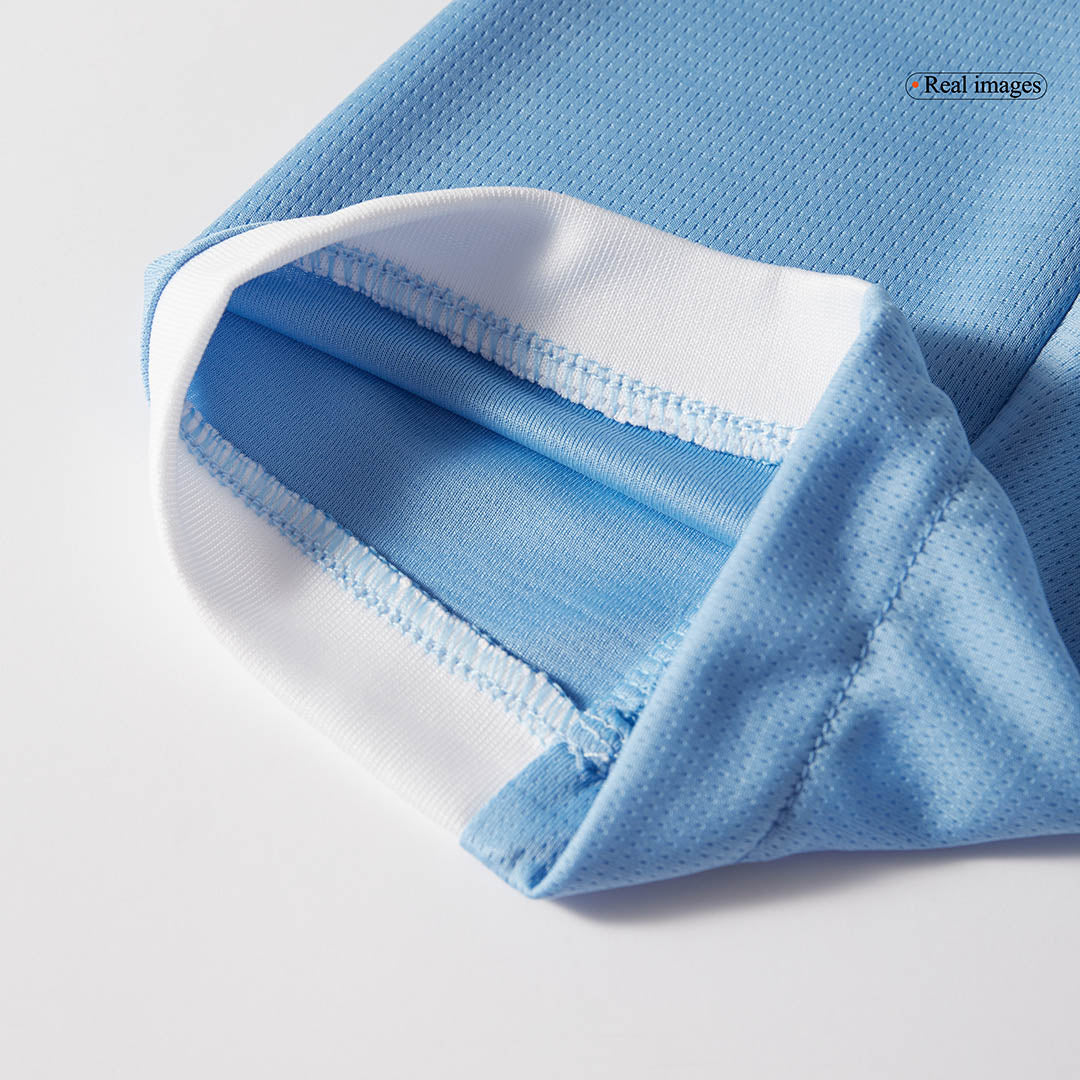 Equipación de fútbol del Manchester City (camiseta + pantalón corto) temporada 2025/26, azul