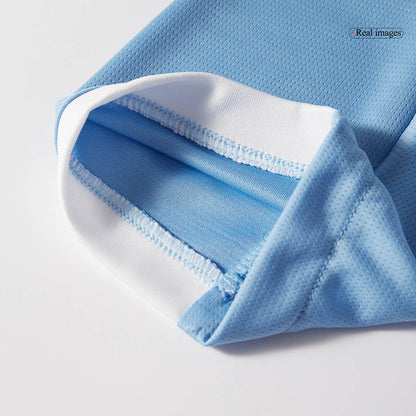 Equipación de fútbol del Manchester City (camiseta + pantalón corto) temporada 2025/26, azul