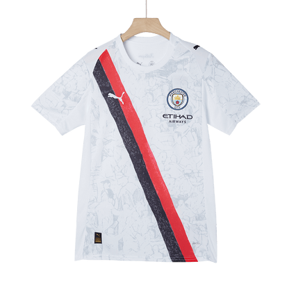 Camiseta de fútbol infantil del Manchester City 2025/26 blanca - Mundial de Clubes