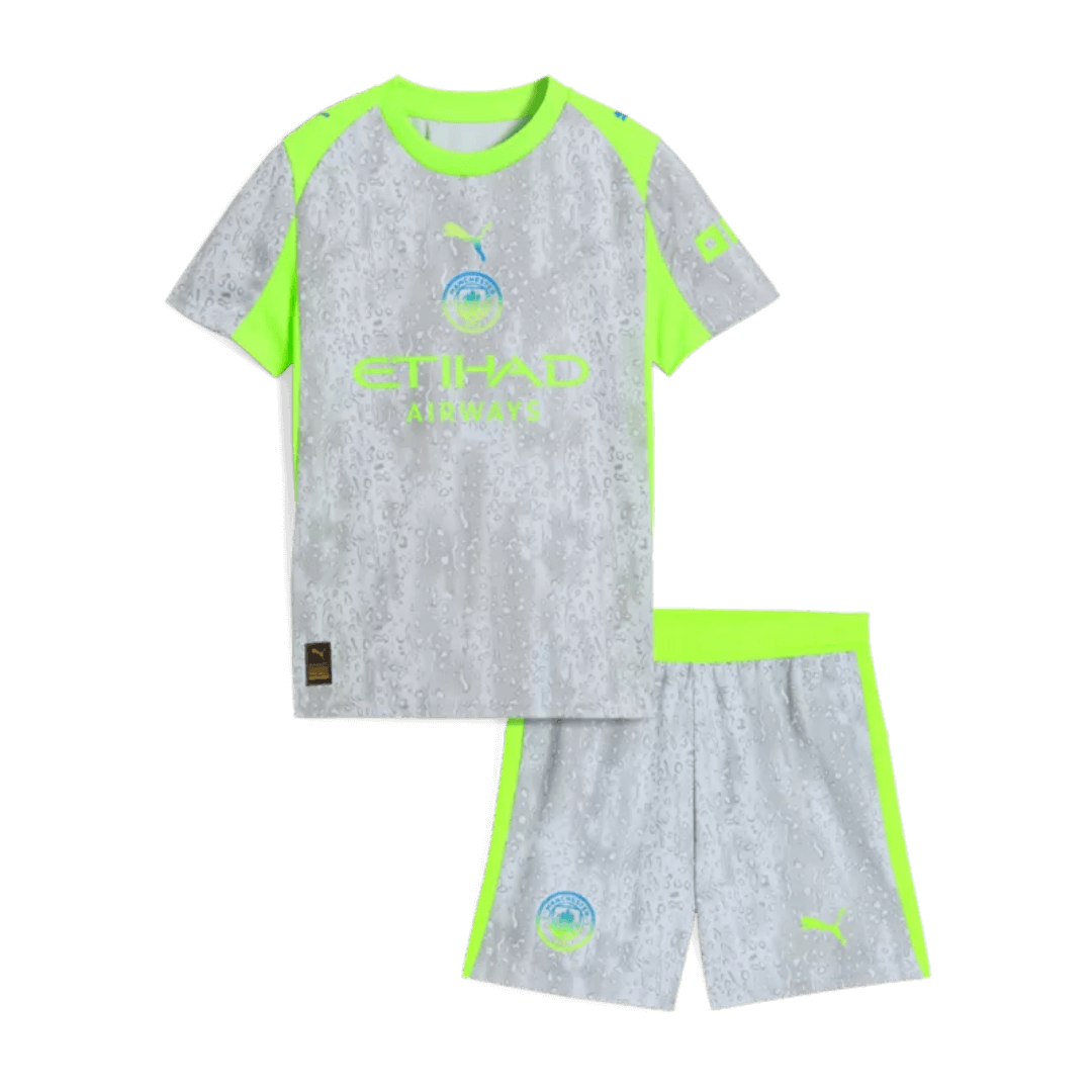 Manchester City Kid's Third Away Jersey Kit - Jersey+Shorts 2025/26