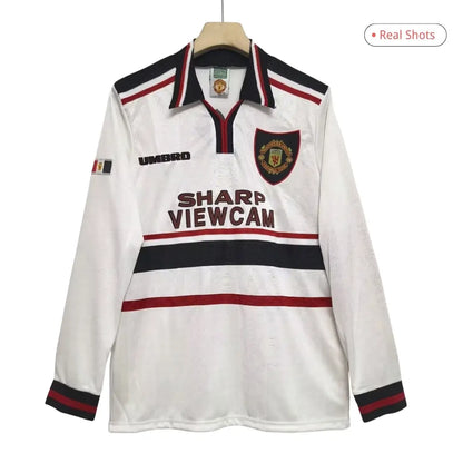 Manchester United 1998/99 Away Long Sleeve Retro Soccer Jersey