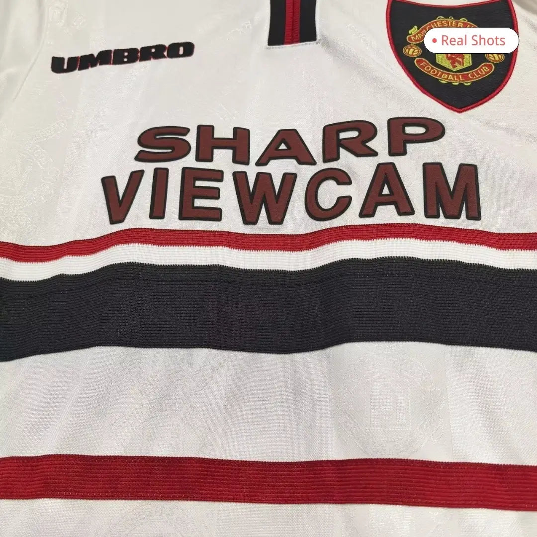 Manchester United 1998/99 Away Long Sleeve Retro Soccer Jersey