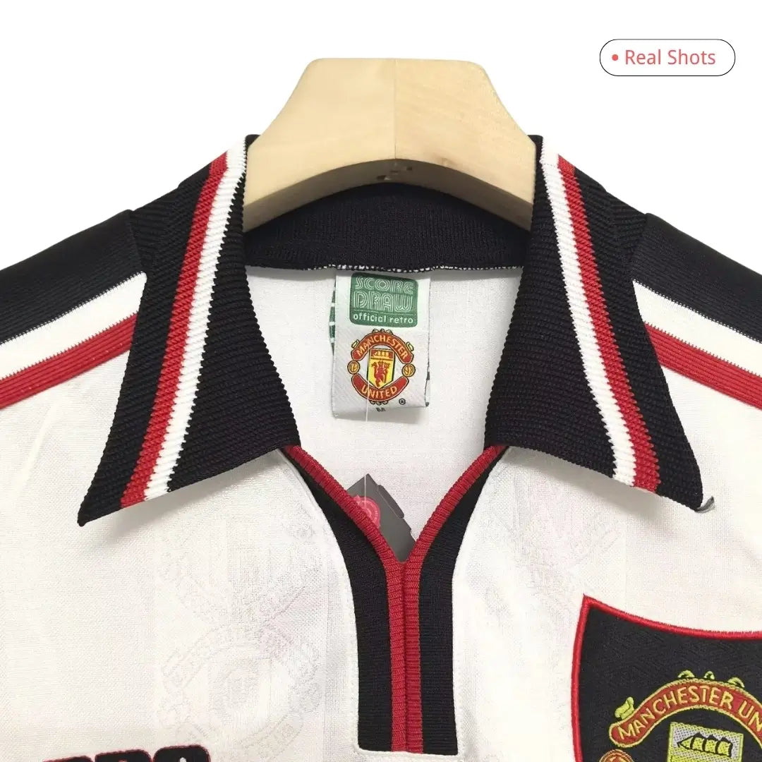 Manchester United 1998/99 Away Long Sleeve Retro Soccer Jersey