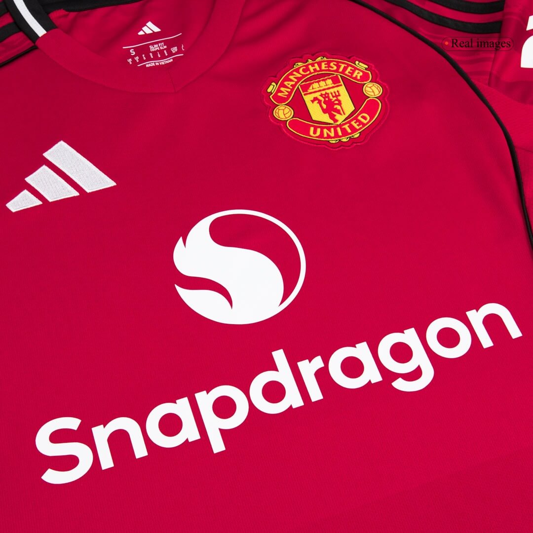 Camiseta de fútbol del Manchester United para la temporada 2025/26, roja