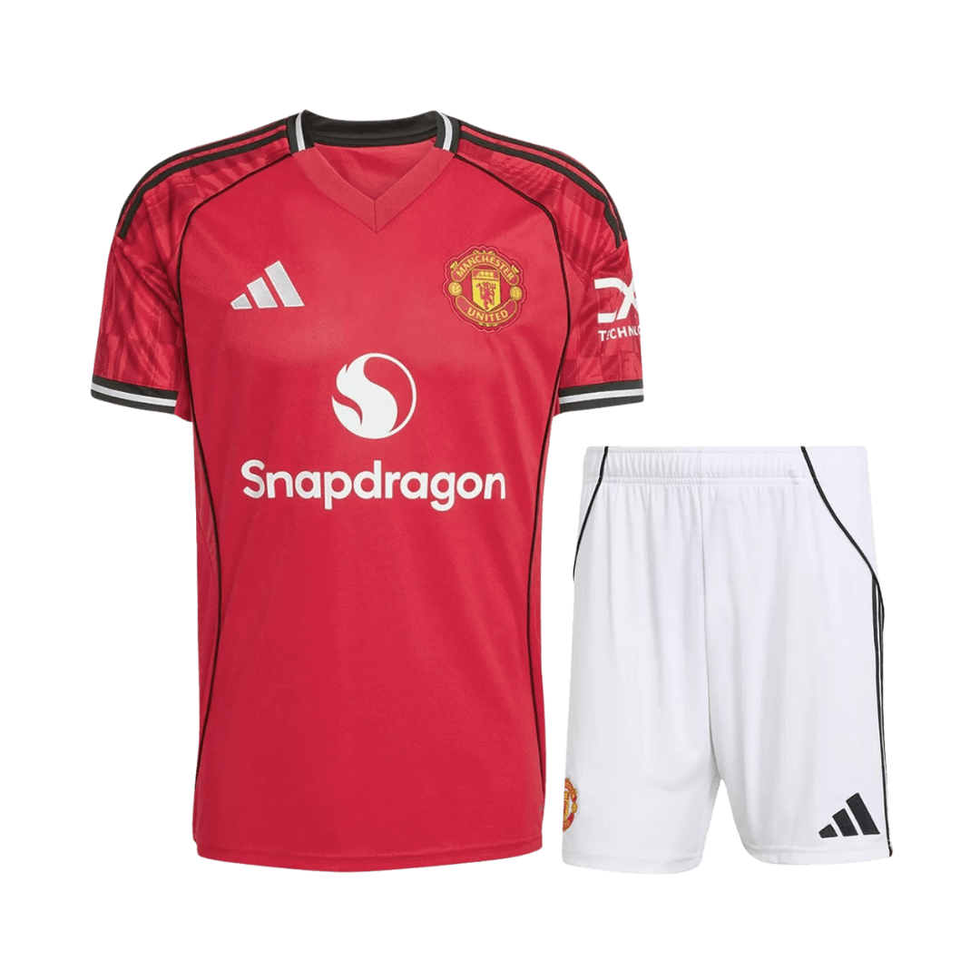 Equipación local del Manchester United - Camiseta + Pantalón corto 2025/26