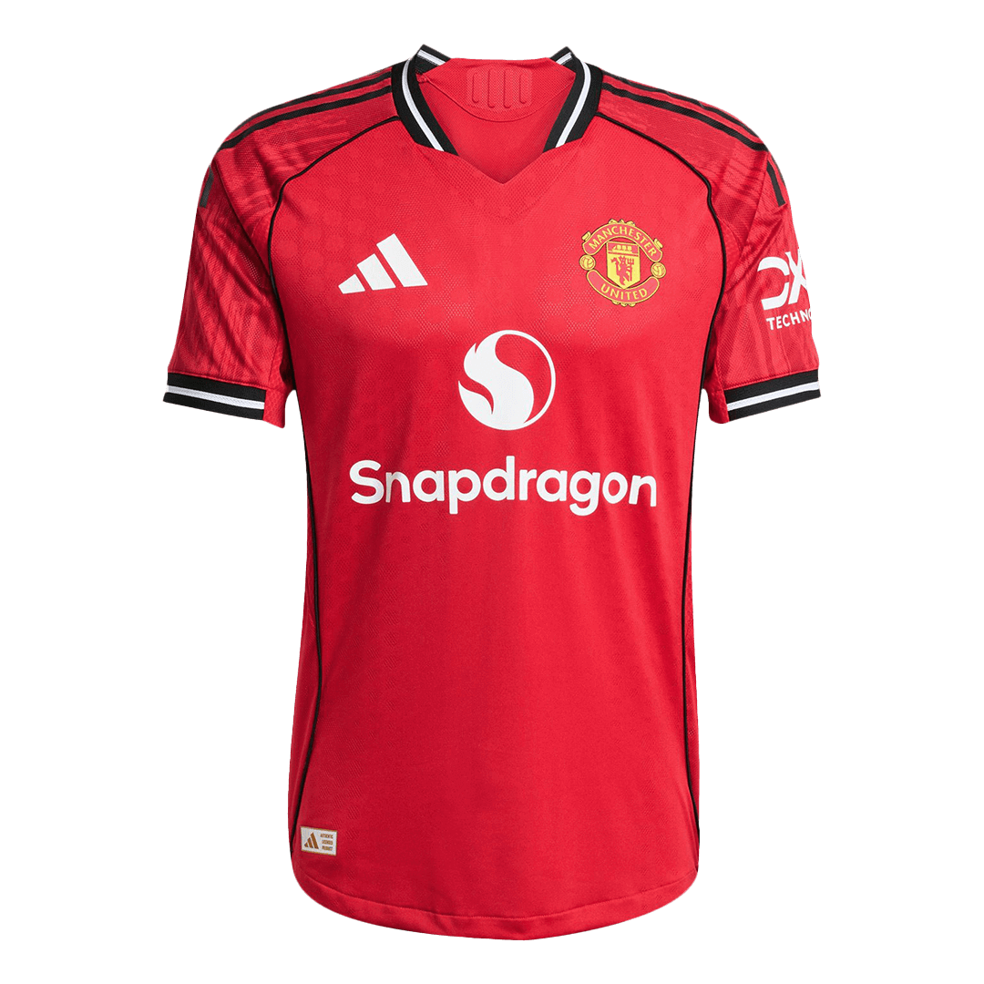 Camiseta de fútbol de B. FERNANDES #8 del Manchester United, versión jugador local, temporada 2025/26