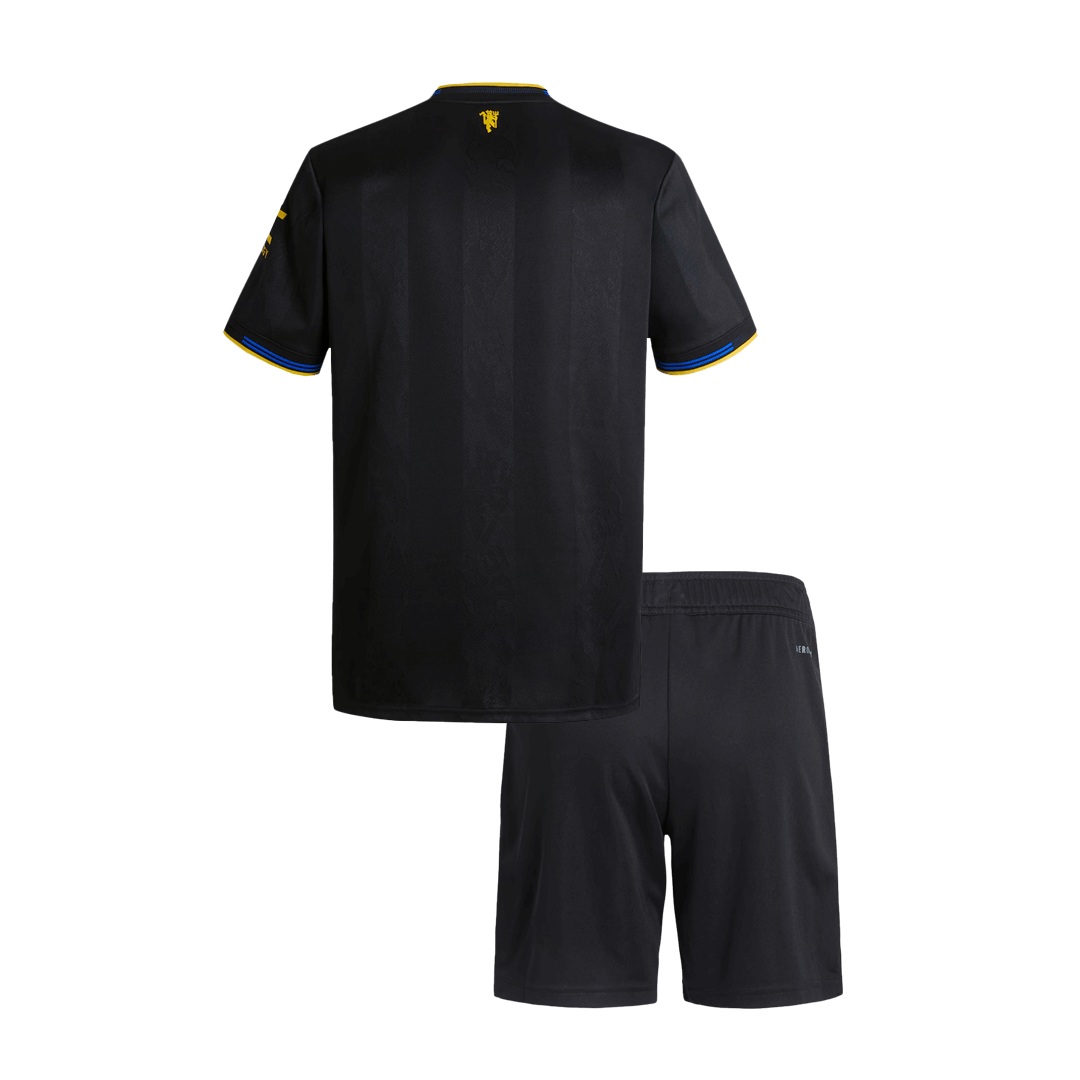Manchester United Third Away Kid's Soccer Kit 2025/26