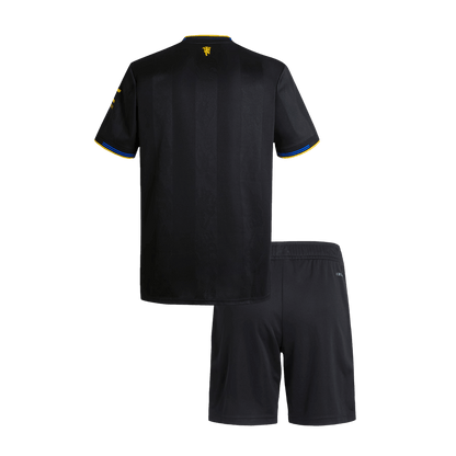 Manchester United Third Away Kid's Soccer Kit 2025/26
