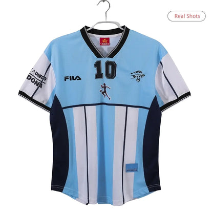 Maradona #10 Argentina 2001 Home Retro Football Jersey