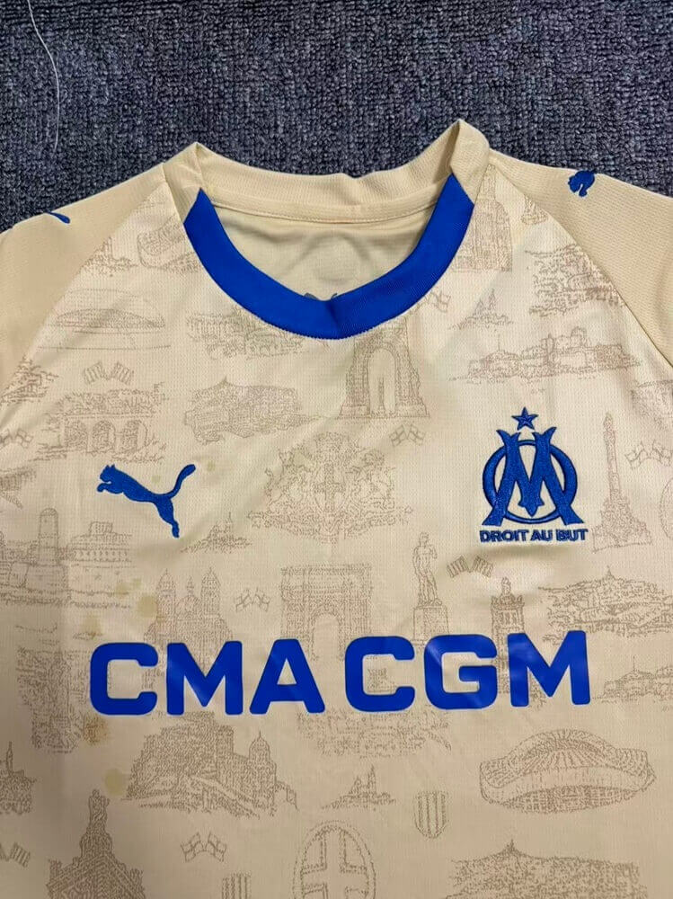 Marseille Fourth Away Soccer Jersey 2025/26