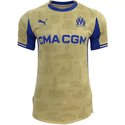 Marseille Fourth Away Player Version Soccer Jersey 2025/26