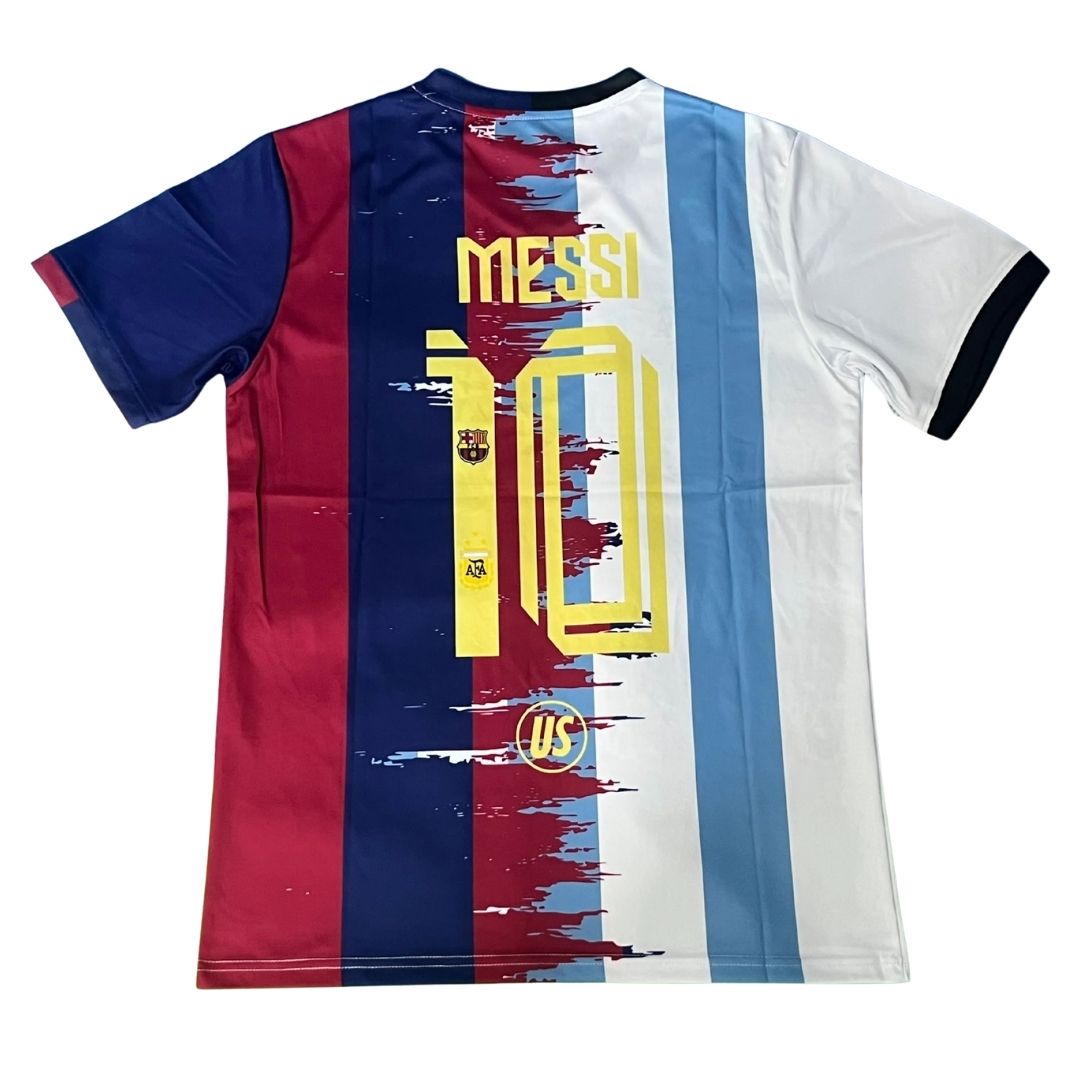 Messi #10 Argentina & Barcelona Tribute Jersey Special Edition