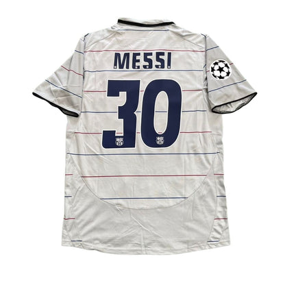 Maillot de football rétro extérieur Messi n°30 Barcelone 2003/04