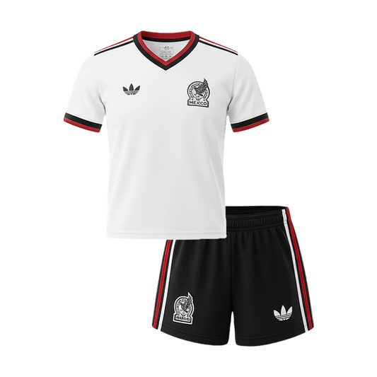 Equipación infantil de visitante de México (camiseta + pantalón corto) 2025/26