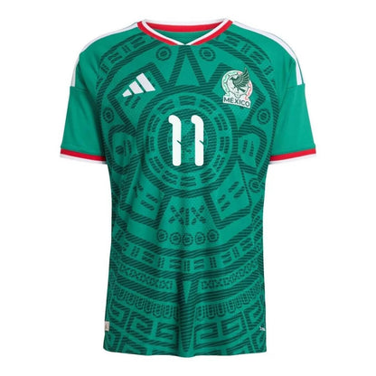 Camiseta de jugador de México #11, versión local, Copa Mundial 2026