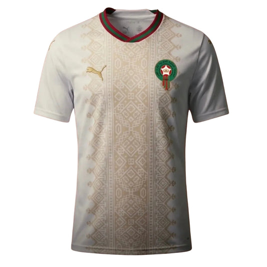 Camiseta de visitante de la selección de fútbol de Marruecos para el Mundial de 2026