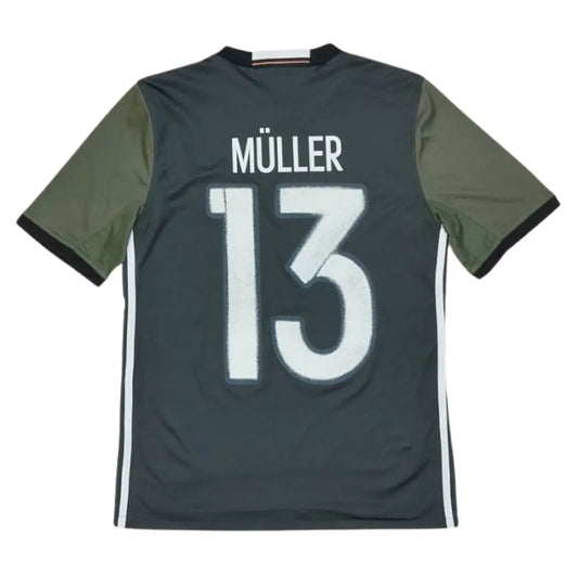 Müller #13 Retro Germany Away Soccer Jersey 2016
