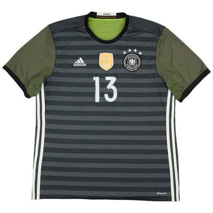 Maillot de football rétro extérieur de l'Allemagne, numéro 13, Müller, 2016