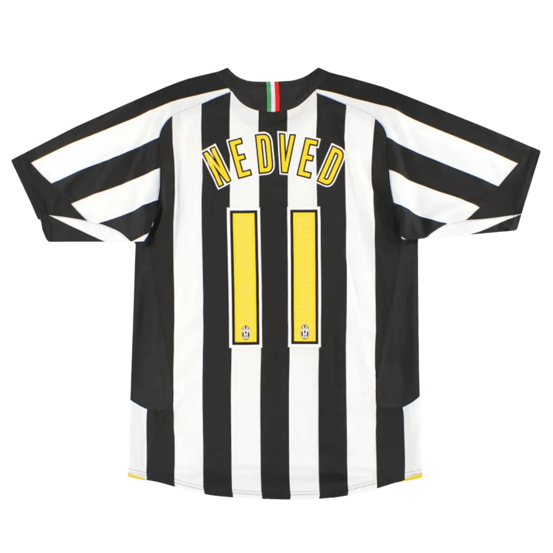 NEDVED #11 Juventus 2005/06 Retro Home Soccer Jersey