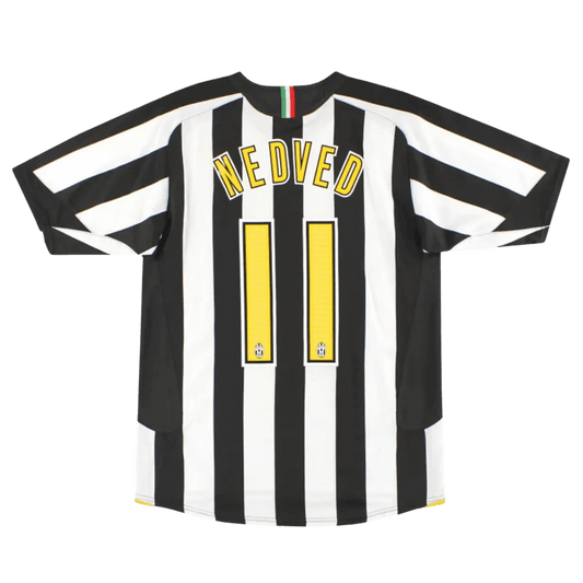 NEDVED #11 Juventus 2005/06 Retro Home Soccer Jersey