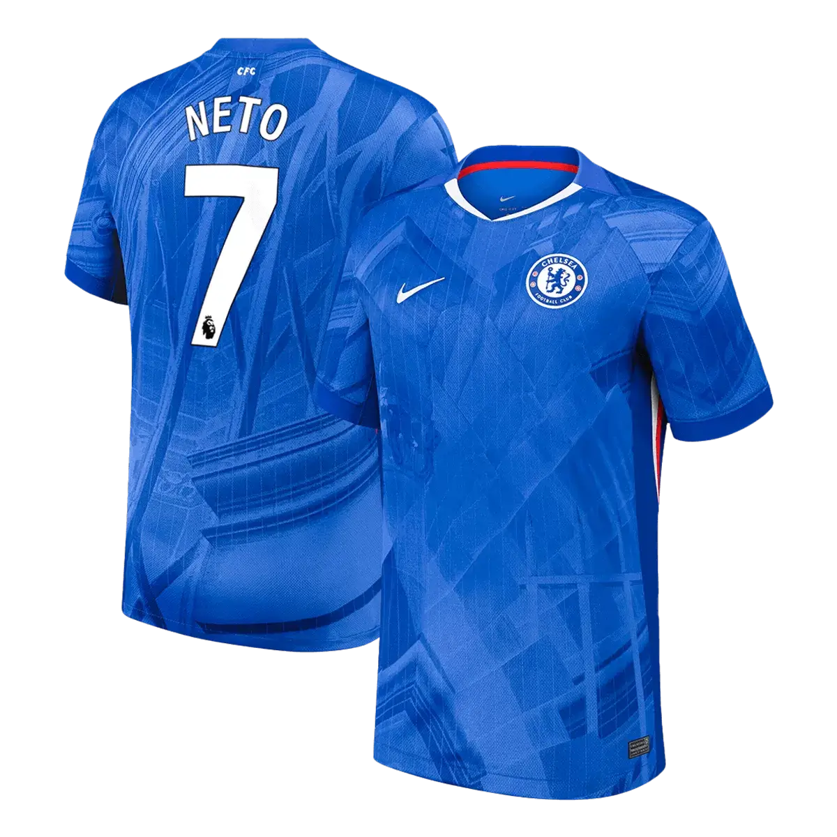 NETO #7 Chelsea Home Soccer Jersey 2025/26 Blue