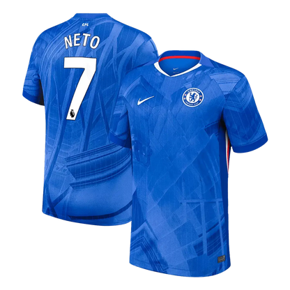NETO #7 Chelsea Home Soccer Jersey 2025/26 Blue
