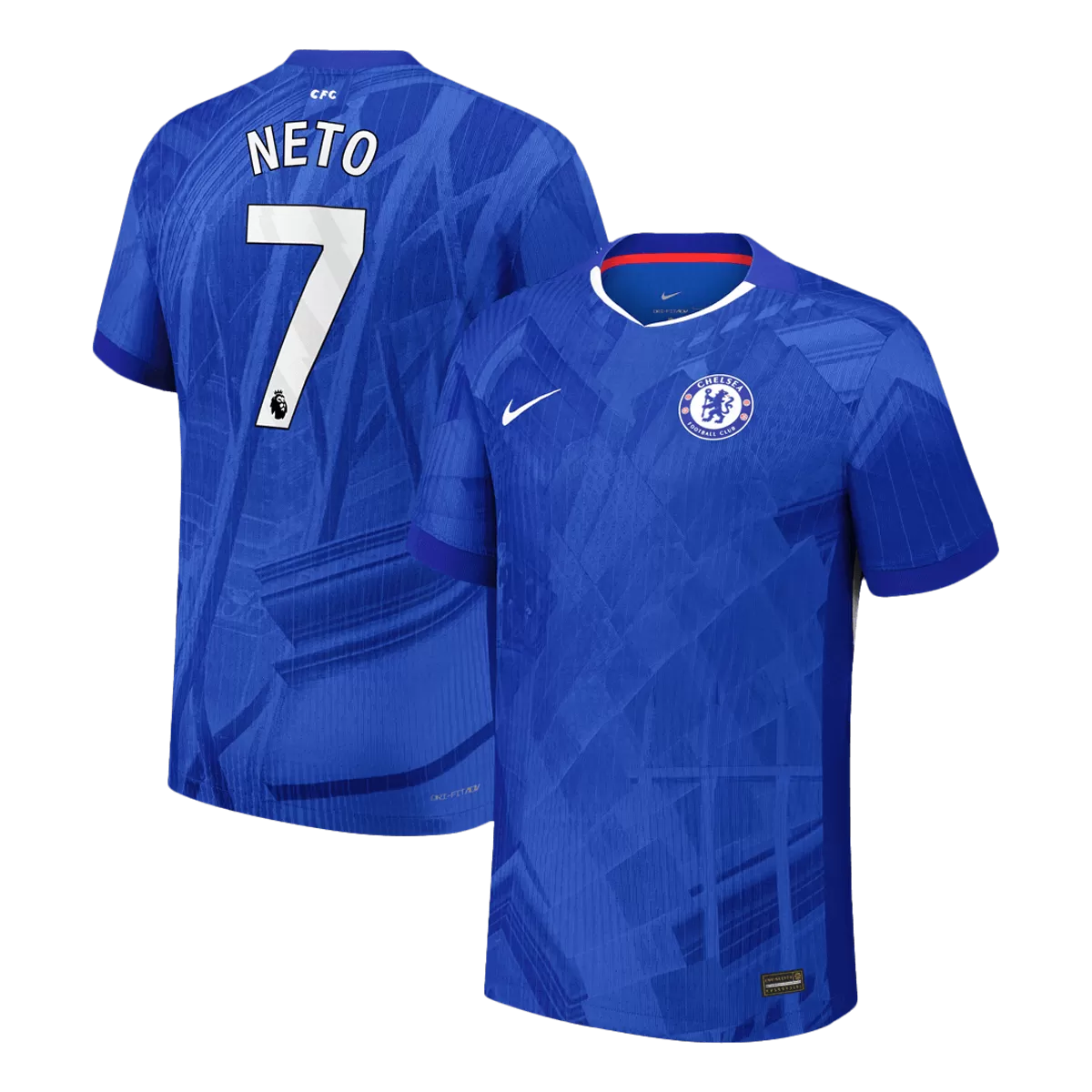 NETO #7 Chelsea Home Player Version Soccer Jersey 2025/26