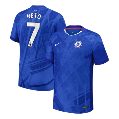 NETO #7 Chelsea Home Player Version Soccer Jersey 2025/26
