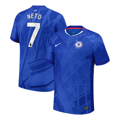 NETO #7 Chelsea Home Player Version Soccer Jersey 2025/26